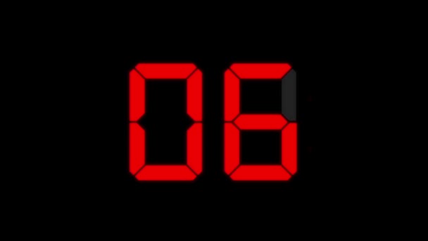 Digital Clock Seconds Countdown Timer Animation Motion Graphics — Stock  Video © kawamura_lucy #526672428