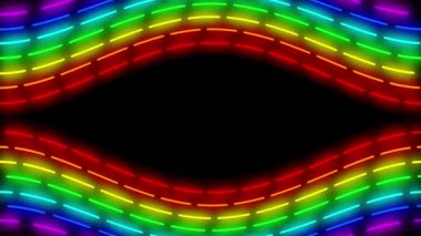 Neon çizgi aydınlatma animasyon hareket grafikleri