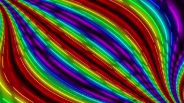 Neon çizgi aydınlatma animasyon hareket grafikleri