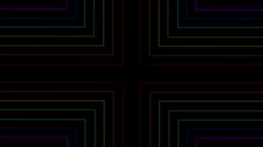 Neon çizgi aydınlatma animasyon hareket grafikleri