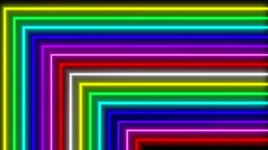 Neon çizgi aydınlatma animasyon hareket grafikleri