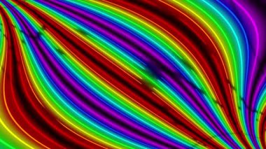 Neon çizgi aydınlatma animasyon hareket grafikleri