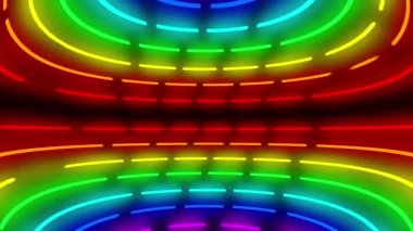 Neon çizgi aydınlatma animasyon hareket grafikleri