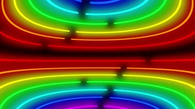 Neon çizgi aydınlatma animasyon hareket grafikleri