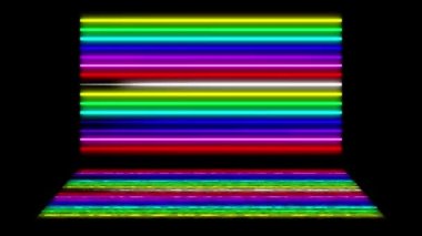 Neon çizgi aydınlatma animasyon hareket grafikleri