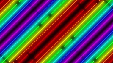 Neon çizgi aydınlatma animasyon hareket grafikleri