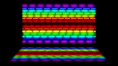 Neon çizgi aydınlatma animasyon hareket grafikleri