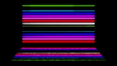 Neon çizgi aydınlatma animasyon hareket grafikleri