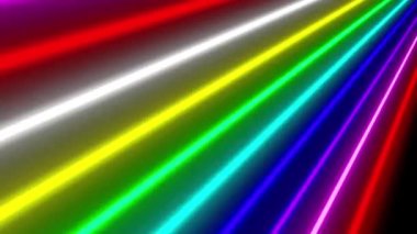 Neon çizgi aydınlatma animasyon hareket grafikleri