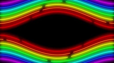 Neon çizgi aydınlatma animasyon hareket grafikleri