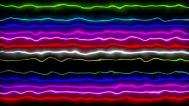 Neon çizgi aydınlatma animasyon hareket grafikleri