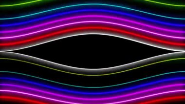 Neon çizgi aydınlatma animasyon hareket grafikleri