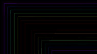 Neon çizgi aydınlatma animasyon hareket grafikleri