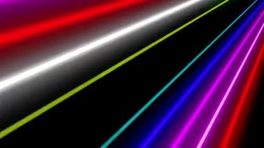 Neon çizgi aydınlatma animasyon hareket grafikleri
