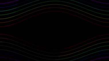 Neon çizgi aydınlatma animasyon hareket grafikleri