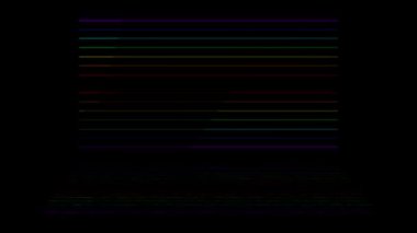 Neon çizgi aydınlatma animasyon hareket grafikleri