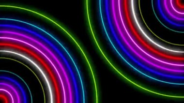 Neon çizgi aydınlatma animasyon hareket grafikleri