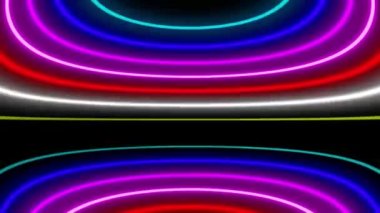 Neon çizgi aydınlatma animasyon hareket grafikleri