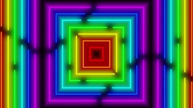 Neon çizgi aydınlatma animasyon hareket grafikleri