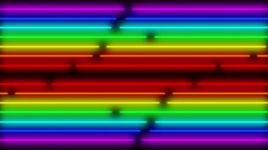 Neon çizgi aydınlatma animasyon hareket grafikleri