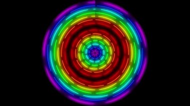 Neon çizgi aydınlatma animasyon hareket grafikleri