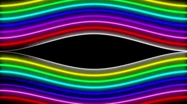 Neon çizgi aydınlatma animasyon hareket grafikleri