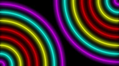 Neon çizgi aydınlatma animasyon hareket grafikleri