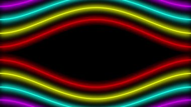 Neon çizgi aydınlatma animasyon hareket grafikleri