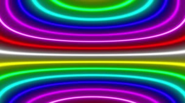 Neon çizgi aydınlatma animasyon hareket grafikleri