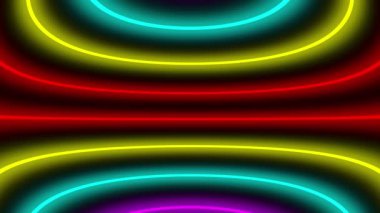 Neon çizgi aydınlatma animasyon hareket grafikleri