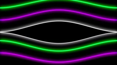 Neon çizgi aydınlatma animasyon hareket grafikleri