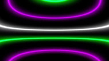 Neon çizgi aydınlatma animasyon hareket grafikleri