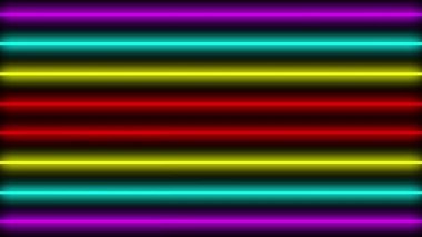 Neon çizgi aydınlatma animasyon hareket grafikleri