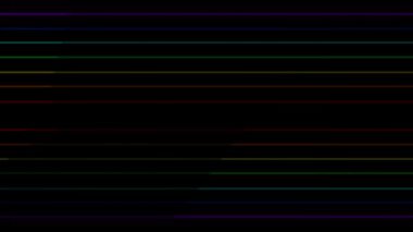 Neon çizgi aydınlatma animasyon hareket grafikleri