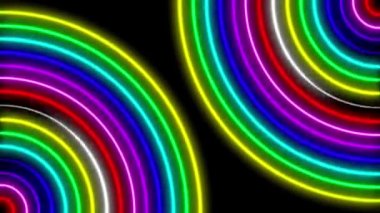 Neon çizgi aydınlatma animasyon hareket grafikleri