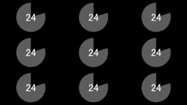 30 saniye geri sayım zamanlayıcı canlandırma grafikleri