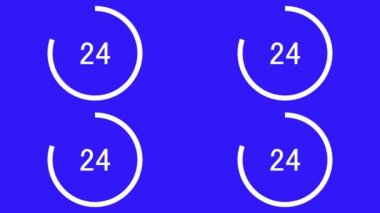 30 saniye geri sayım zamanlayıcı canlandırma grafikleri