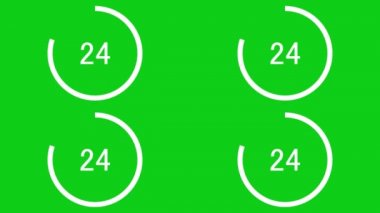 30 saniye geri sayım zamanlayıcı canlandırma grafikleri