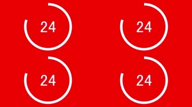 30 saniye geri sayım zamanlayıcı canlandırma grafikleri