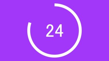 30 saniye geri sayım zamanlayıcı canlandırma grafikleri