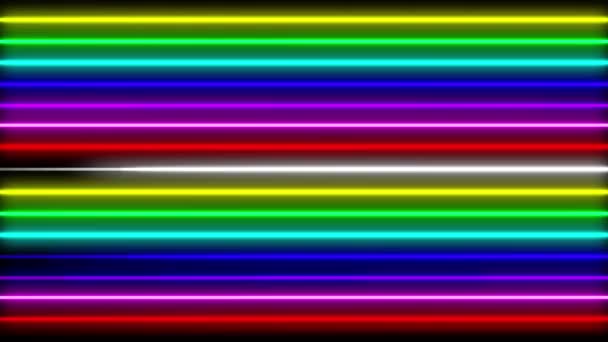 Linea Neon Animazione Grafica Animazione Movimento — Video Stock