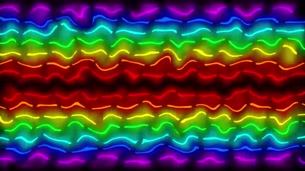 Linea Neon Animazione Grafica Animazione Movimento — Video Stock