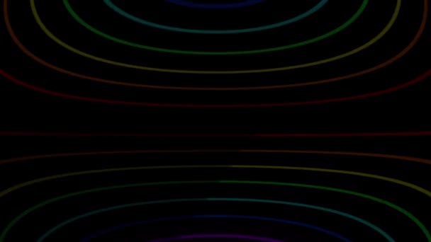 Neon Line Beleuchtung Animation Motion Graphics — Stockvideo