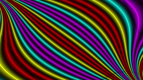 Neon Line Beleuchtung Animation Motion Graphics — Stockvideo