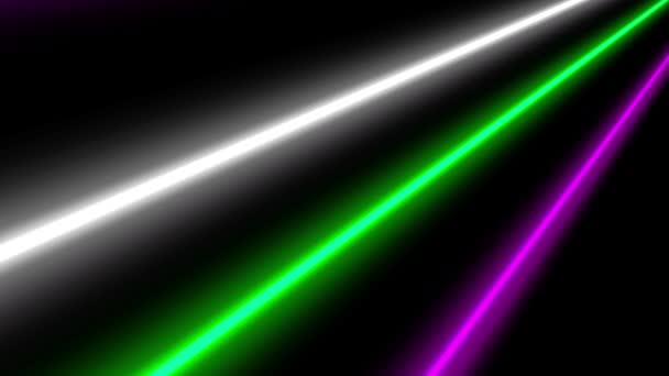 Κινούμενα Γραφικά Κίνησης Φωτισμού Neon Line — Αρχείο Βίντεο