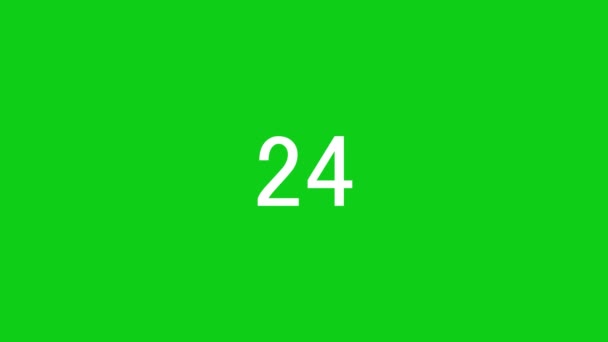 Seconds Countdown Timer Animation Motion Graphics — Stock Video