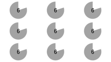 30 saniye kronometre animasyon hareketlerinin grafiklerini say