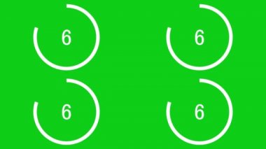 30 saniye kronometre animasyon hareketlerinin grafiklerini say