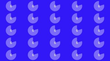 30 saniye kronometre animasyon hareketlerinin grafiklerini say