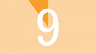 10 saniye geri sayım zamanlayıcı canlandırma grafikleri